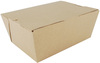 A Picture of product 251-139 ChampPak™ Box. #4 Size. Kraft Paper. Recyclable. 7.75" x 5.5" x 3.5". Tuck top with locks. Nested, Polycoated interior. 160/cs.