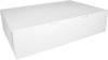 A Picture of product 967-639 White Non-Window Bakery Boxes, 20.5" x 14.5" x 5", For 1/2 Sheet Cakes, 50/Case