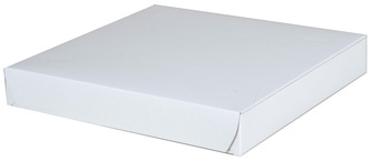 Southern Champion Tray 1-Piece Paperboard Pizza Box with Lock Corners. 10 X 10 X 1.5 in. White. 100 boxes/case.