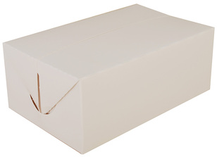 White Carry Out Box. Snack Fast Top.  7" x 4-1/2" x 2-3/4".  500/Case.