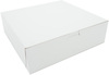 A Picture of product SCH-0971 SCT® White Non-Window Bakery Box,  10w x 10d x 3h, White, 200/Carton