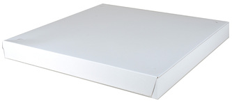 Southern Champion Tray 1-Piece Paperboard Pizza Box with Lock Corners. 18 X 18 X 1 7/8 in. White. 50 boxes/case.