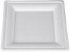 A Picture of product SCH-18630 SCT® ChampWare™ Molded Fiber Tableware,  Square, 8 x 8, White, 500 per Carton  Compostable.