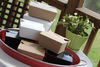 A Picture of product SCH-0761 SCT® ChampPak™ Retro Carryout Boxes. 4-3/8 X 3-1/2 x 2-1/2 in. Kraft. 450 count.