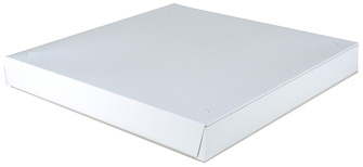 Southern Champion Tray 1-Piece Paperboard Pizza Box with Lock Corners. 16 X 16 X 1 7/8 in. White. 100 boxes/case.
