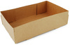 A Picture of product SCH-0122 SCT® 4-Corner Pop-Up Food and Drink Trays. 8 5/8 X 5 1/2 X 2 1/4 in. Brown. 500/carton.