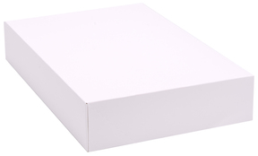 Half Dozen Donut Box. 12 X 8 X 2.25 in. White. 200 count.