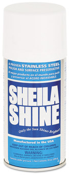 Sheila Shine Stainless Steel Cleaner & Polish. Oil Based.  10 oz aersol can.