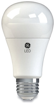 GE LED A19 Dimmable Light Bulb, Soft White, 10 W, 4/Pack