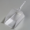 A Picture of product CFS-436407 Sparta® Spectrum® Polycarbonate Scoops. 64 oz. 14.18 X 5.62 X 4.25 in. Clear. 6 each/case.