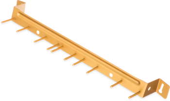 Brush & Broom Racks, Spectrum® Aluminum Brush Rack 17" Long - Yellow, 12 Each/Case.