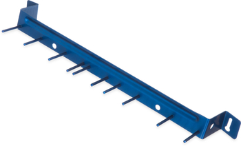 Brush & Broom Racks, Spectrum® Aluminum Brush Rack 17" Long - Blue, 12 Each/Case.