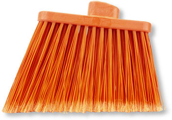 Sparta Duo-Sweep Flagged Color-Coded Angle Brooms, Head Only. Orange. 12 each/case.