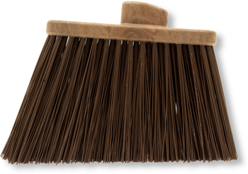 Sparta Duo-Sweep Unflagged Color-Coded Angle Brooms, Head Only. Brown. 12 each/case.