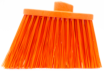Sparta Duo-Sweep Unflagged Color-Coded Angle Brooms, Head Only. Orange. 12 each/case.