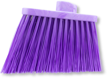 Sparta Duo-Sweep Unflagged Color-Coded Angle Brooms, Head Only. Purple. 12 each/case.