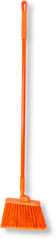 Sparta Duo-Sweep® Angle Brooms, Flagged Bristle with Handle. 56 in. Orange. 12 each/case.
