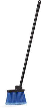 Duo-Sweep® Lobby Broom, Flagged With Metal Threaded Handle. 30 in. Blue and Black. 12 each/case.