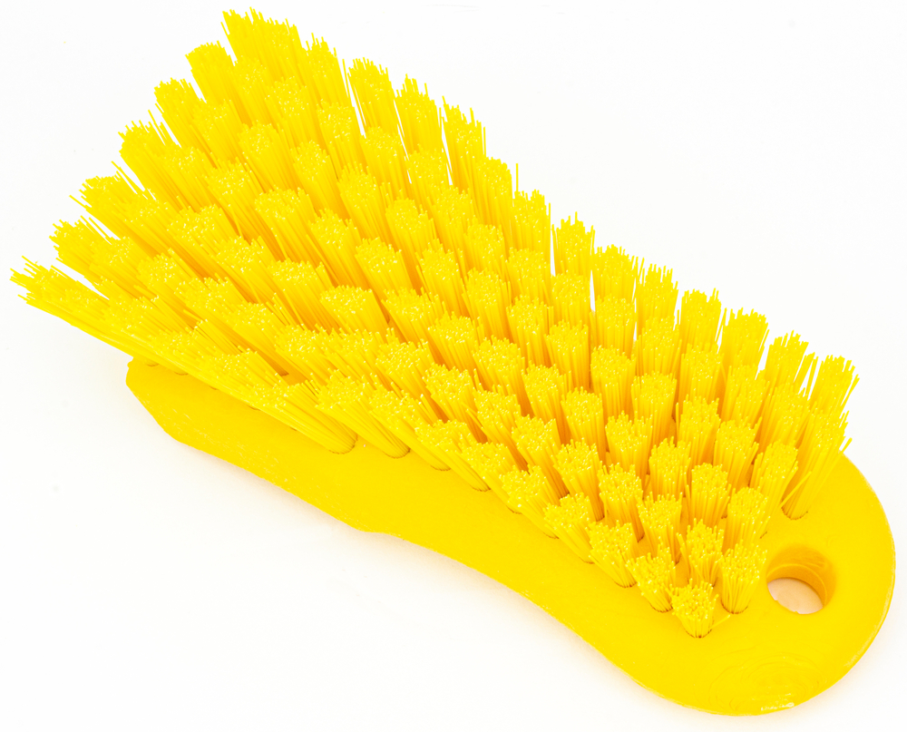 Carlisle Sparta 40521EC04 6 Yellow Handheld Scrub Brush