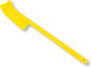 Sparta® Spectrum® Color Coded Radiator Style Brush. 24.00 X 0.50 X 3.90 in. Yellow. 6 each/case.