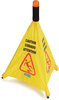 A Picture of product CFS-3694204 Wet Floor Signs, Pop-Up Caution Cone 20" - Yellow, 12 Each/Case.