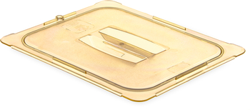 StorPlus™ High Heat Handled Universal Food Pan Lids, 1/2 Size. 12.75 X 10.38 X 0.88 in. Amber. 6 each/case.