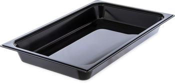 StorPlus™ Polycarbonate Food Pan, Full-Size. 20.75 X 12.75 X 2.50 in. Black. 6 each/case.
