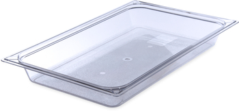 StorPlus™ Polycarbonate Food Pan, Full-Size. 20.75 X 12.75 X 2.50 in. Clear. 6 each/case.
