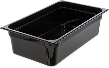 StorPlus™ Polycarbonate Food Pan, Full-Size. 20.75 X 12.75 X 6.00 in. Black. 6 each/case.