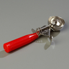A Picture of product CFS-60300-24 Stainless Steel Disher Scoops. #24 Size. 1.8 oz. Red. 12 each/case.