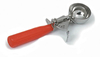 A Picture of product CFS-60300-24 Stainless Steel Disher Scoops. #24 Size. 1.8 oz. Red. 12 each/case.