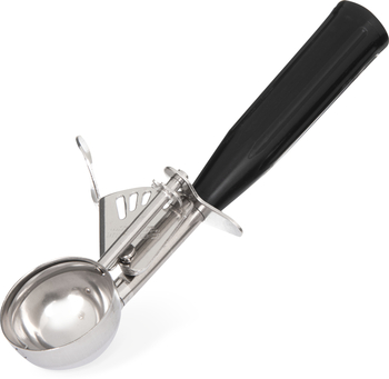 Stainless Steel Disher Scoops. #30 Size. 1.3 oz. Black. 12 each/case.