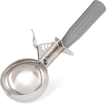 Stainless Steel Disher Scoops. #8 Size. 4 oz. Gray. 12 each/case.