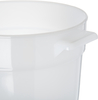 A Picture of product CFS-020002 Bains Marie - Polyethylene, Polyethylene Bain Marie Food Storage Container 2 qt - White, 12 Each/Case.