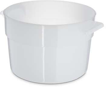 Bains Marie - Polyethylene, Polyethylene Bain Marie Food Storage Container 2 qt - White, 12 Each/Case.