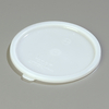 A Picture of product CFS-020302 Bains Marie - Polyethylene, Polyethylene Bain Marie Food Storage Container Lid 2 - 3 1/2 qt - White, 12 Each/Case.