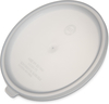 A Picture of product CFS-020302 Bains Marie - Polyethylene, Polyethylene Bain Marie Food Storage Container Lid 2 - 3 1/2 qt - White, 12 Each/Case.