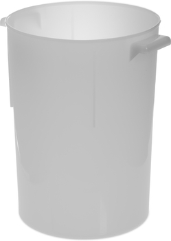Bains Marie - Polyethylene, Polyethylene Bain Marie Food Storage Container 8 qt - White, 12 Each/Case.