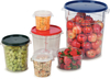 A Picture of product CFS-1077108 StorPlus™ Round Food Storage Container Lids. 2-4 qt. Forest Green. 12 each/case.