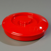 A Picture of product CFS-047005 Tortilla Servers - Polycarbonate & Polypropylene, Tortilla Server w/Lid 7-1/4" / 1-15/16" - Red, 24 Each/Case.