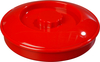 A Picture of product CFS-047005 Tortilla Servers - Polycarbonate & Polypropylene, Tortilla Server w/Lid 7-1/4" / 1-15/16" - Red, 24 Each/Case.