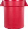 A Picture of product CFS-34102005 Bronco™ Round Waste Bin Trash Containers. 20 gal. Red. 6 each/case.