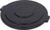 A Picture of product CFS-34105603 Bronco™ Round Waste Bin Trash Container Lid. 55 gal. Black. 2 each/case.