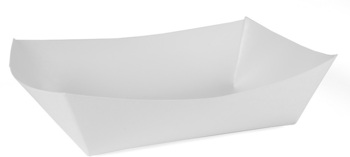 SCT Food Trays. 5 lbs. 8-1/2 X 5-3/4 X 2 in. White. 250/sleeve, 2 sleeves/case.