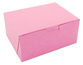 A Picture of product SCH-0803 Pink Non-Window Bakery Boxes, 6 x 4-1/2 x 2-3/4 in, 250/Case.