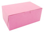 A Picture of product SCH-0826 Pink Non-Window Bakery Boxes, 8 x 5 x 3-1/2 in, 250/Case.