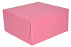 A Picture of product SCH-0841 Pink Non-Window Bakery Boxes, 8 x 8 x 4 in, 250/Case.