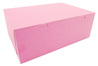 A Picture of product SCH-0892 Pink Non-Window Bakery Boxes, 14 x 10 x 5 in, 100/Case.