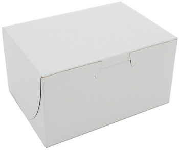 White Non-Window Bakery Boxes, 5-1/2  x 4 x 3 in, 250/Case.