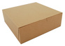 A Picture of product SCH-0957K Kraft Non-Window Bakery Boxes, 9 x 9 x 3 in, 250/Case.